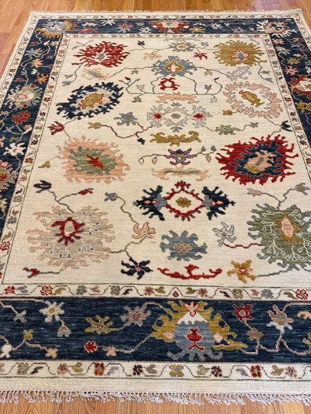 Kaoud Rugs 8.5X9.11 Rectangle Ivory OUSHAK Area Rug