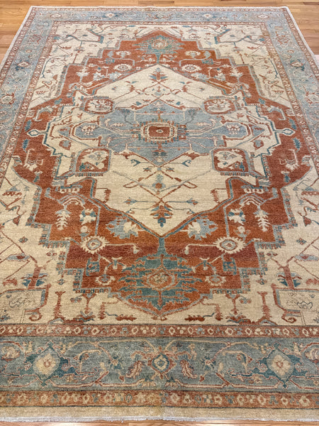 Kaoud Rugs 9.1X11.11 Rectangle RUST ANT. SERAPI-S Area Rug