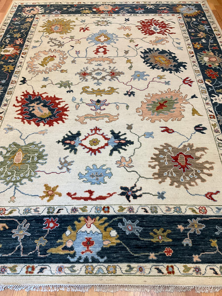 Kaoud Rugs 9.2X11.10 Rectangle Ivory OUSHAK Area Rug