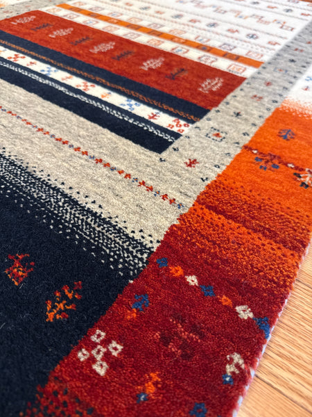 Kaoud Rugs 2.7X6.5 Runner MULTI GABBEH Area Rug