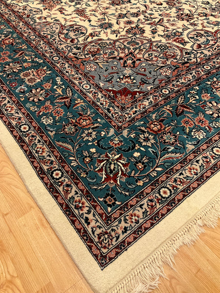 Kaoud Rugs 10.2X13.11 Rectangle IVORY TABRIZ Area Rug