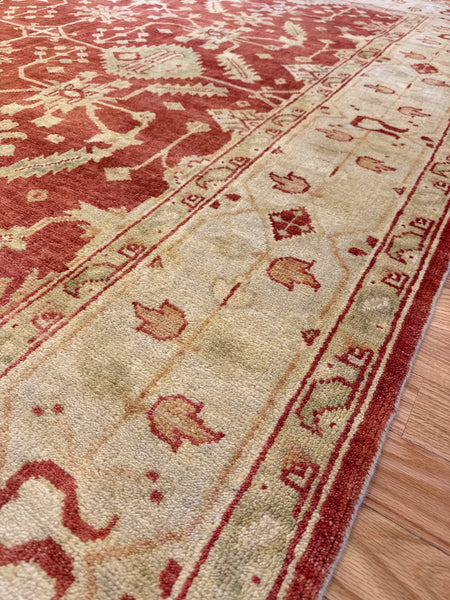 Kaoud Rugs 8X9.9 Rectangle RUST ANT. MAHAL Area Rug