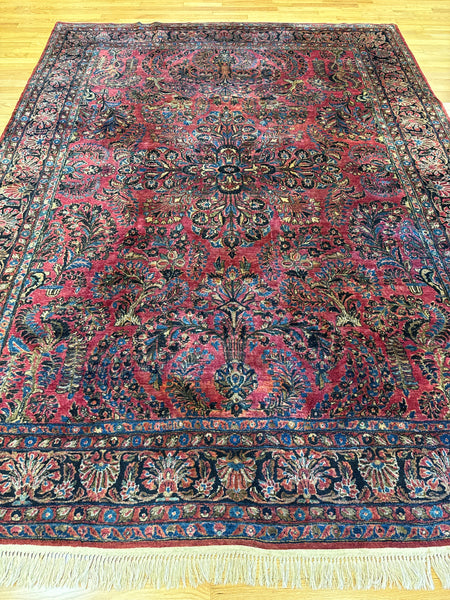 Kaoud Rugs 9.1X12 Rectangle RED SAROUK Area Rug