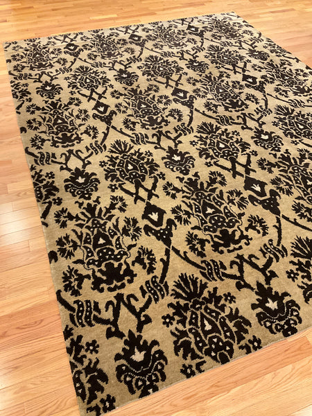 Kaoud Rugs 8.11X12.1 Rectangle GOLD CONTEMP-S Area Rug