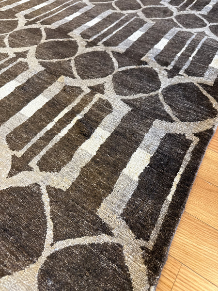 Kaoud Rugs 8.10X11.9 Rectangle BROWN ANT. MAHAL  Area Rug