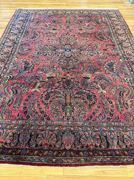 Kaoud Rugs 9.1X12 Rectangle RED SAROUK Area Rug