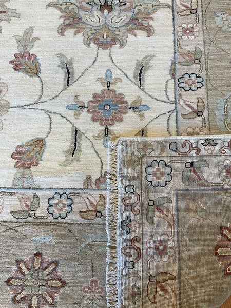 Kaoud Rugs 10X13.11 Rectangle Ivory ANT MAHAL Area Rug