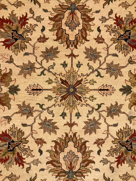 Kaoud Rugs 10X13.6 Rectangle BEIGE ANT. MAHAL Area Rug
