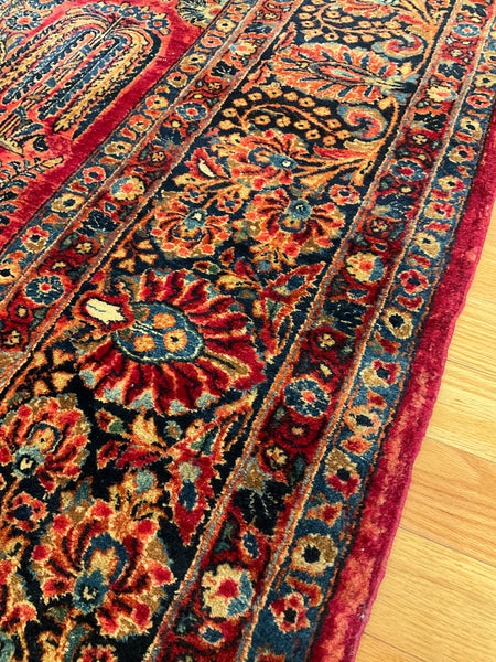 Kaoud Rugs 8.8X11.2 Rectangle RED SAROUK Area Rug