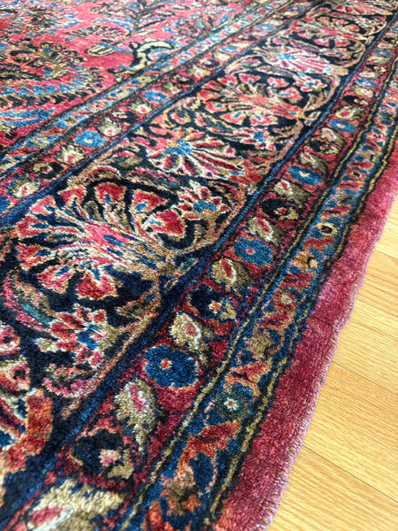 Kaoud Rugs 9.1X12 Rectangle RED SAROUK Area Rug
