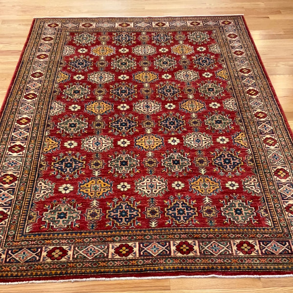Kaoud Rugs 5.8X8 Rectangle RED ANT. KAZAK Area Rug