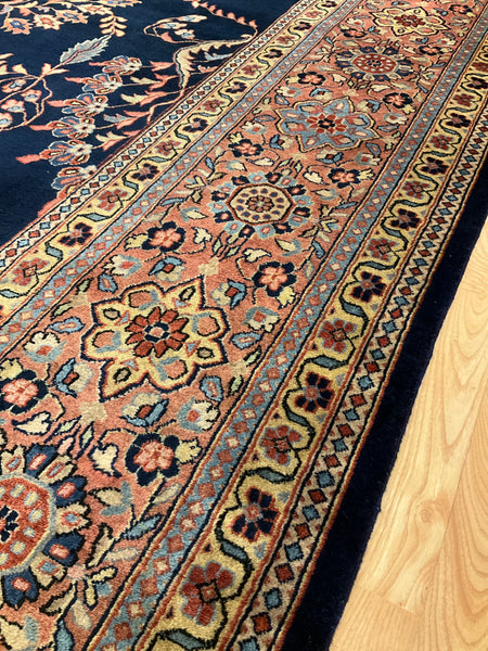 Kaoud Rugs 10X14.2 Rectangle NAVY SAROUK Area Rug