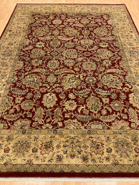 Kaoud Rugs 10.1X14.2 Rectangle BURGUNDY ANT. MAHAL Area Rug