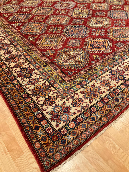 Kaoud Rugs 9.8X13.9 Rectangle RED ANT. SHIRAZ Area Rug