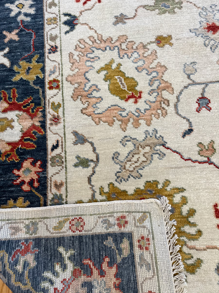 Kaoud Rugs 8.5X9.11 Rectangle Ivory OUSHAK Area Rug