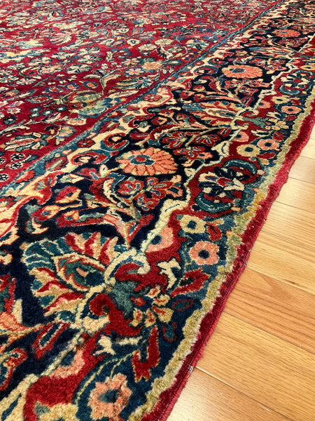 Kaoud Rugs 8.8X11.1 Rectangle RED  Area Rug