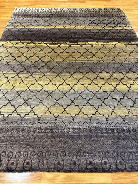 Kaoud Rugs 9X12 Rectangle BROWN CONTEMP Area Rug