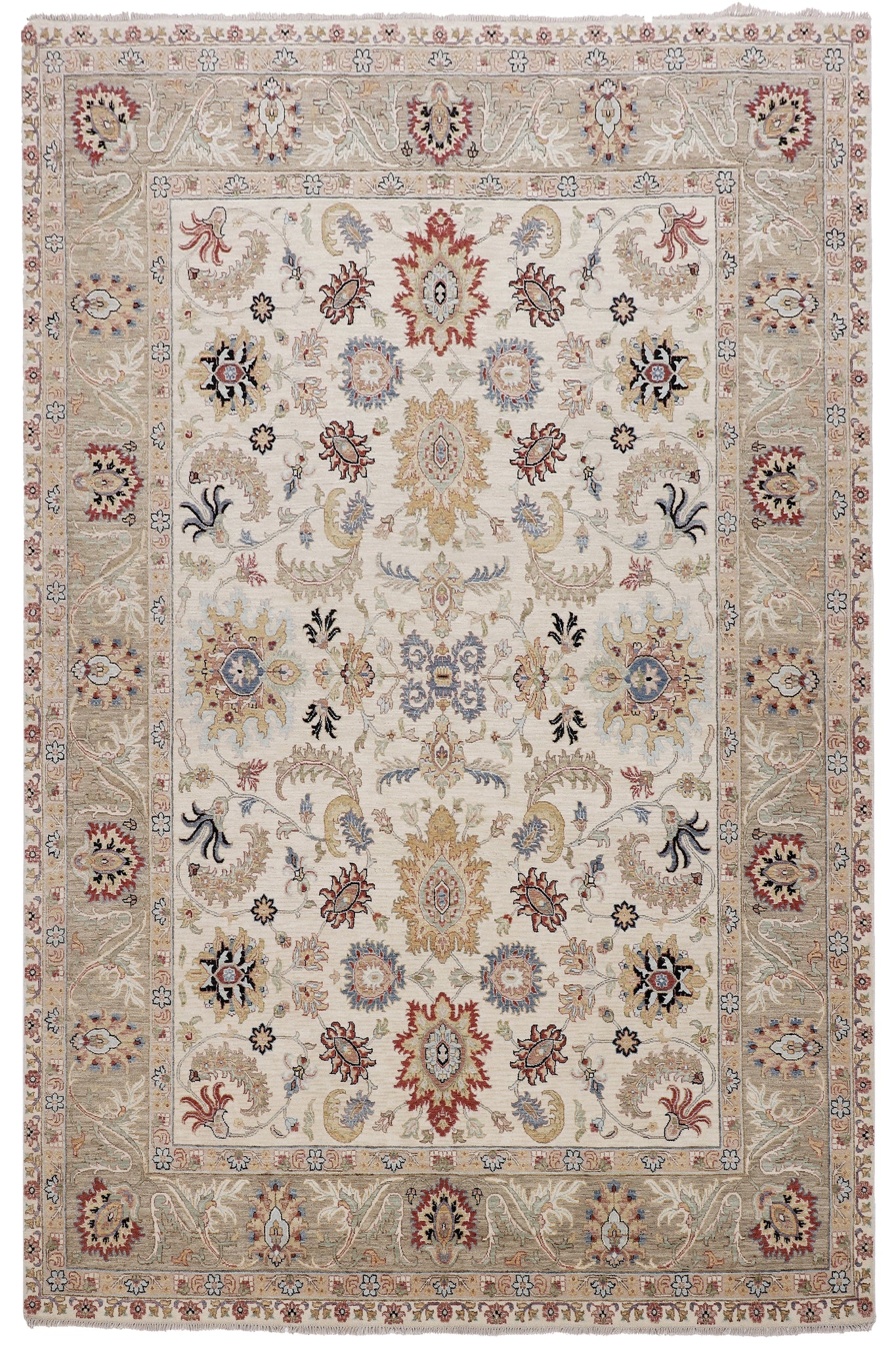 Kaoud Rugs 8.10X12.1 Rectangle Ivory MAHAL Area Rug