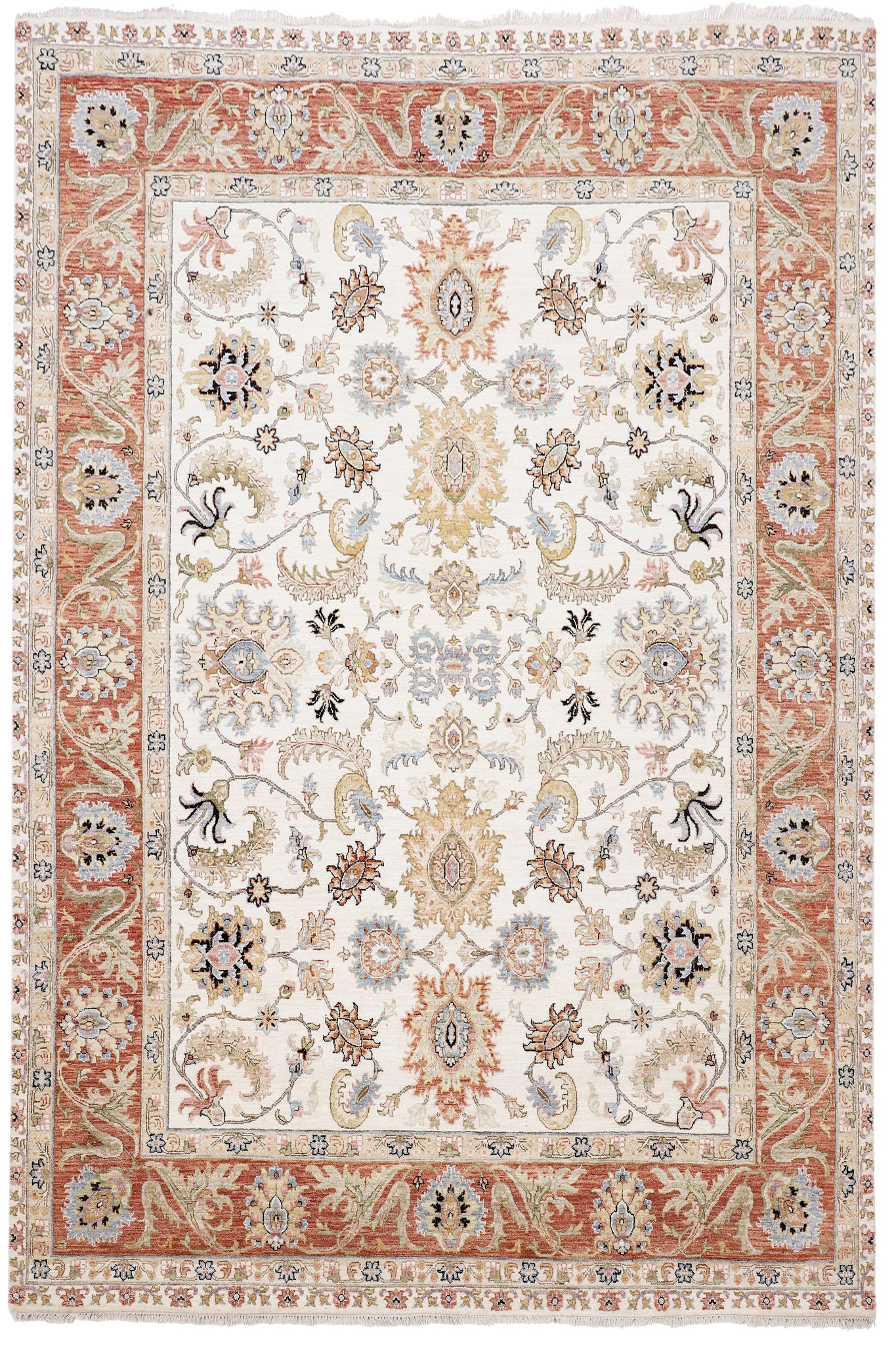 Kaoud Rugs 7.11X10.5 Rectangle Ivory MAHAL Area Rug
