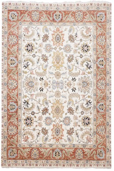 Kaoud Rugs 7.11X10.5 Rectangle Ivory MAHAL Area Rug