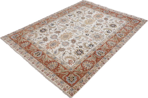 Kaoud Rugs 7.11X10.5 Rectangle Ivory MAHAL Area Rug