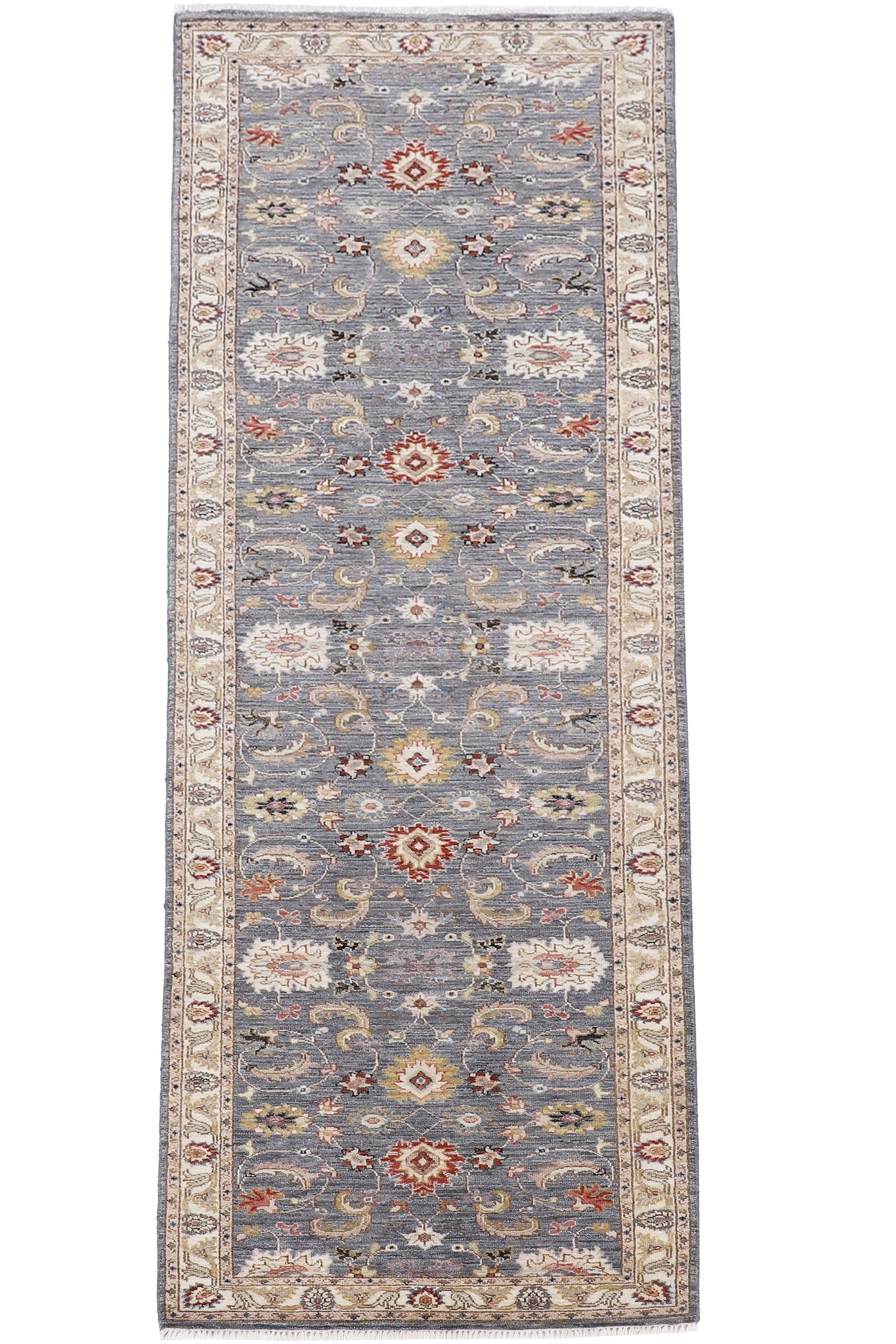 Kaoud Rugs 2.7X10.3 Runner Grey MAHAL Area Rug