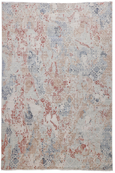 Kaoud Rugs 9X12.1 Rectangle Silver CONTEMP Area Rug