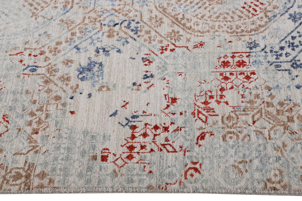 Kaoud Rugs 9X12.1 Rectangle Silver CONTEMP Area Rug