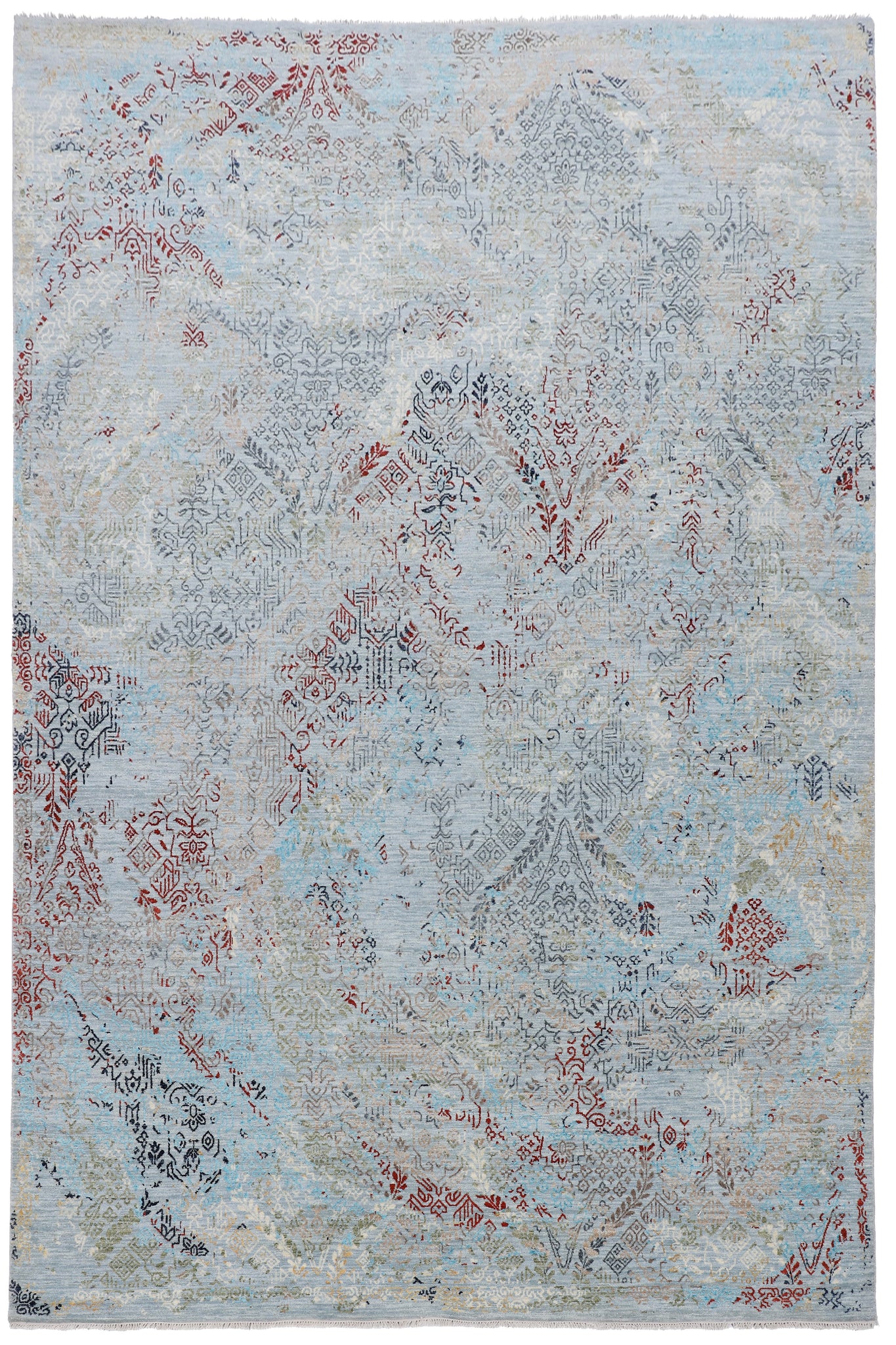 Kaoud Rugs 9X12.4 Rectangle Blue CONTEMP Area Rug