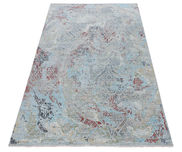 Kaoud Rugs 9X12.4 Rectangle Blue CONTEMP Area Rug