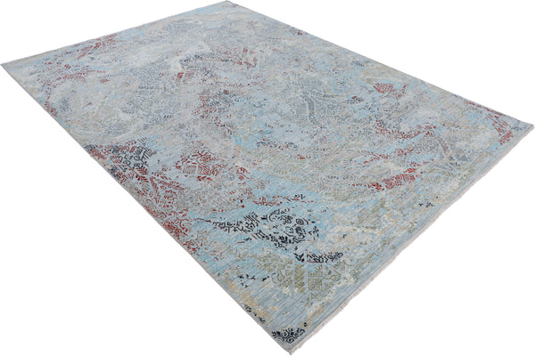 Kaoud Rugs 9X12.4 Rectangle Blue CONTEMP Area Rug