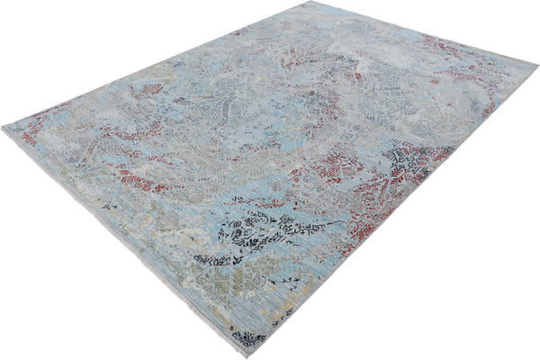 Kaoud Rugs 9X12.4 Rectangle Blue CONTEMP Area Rug
