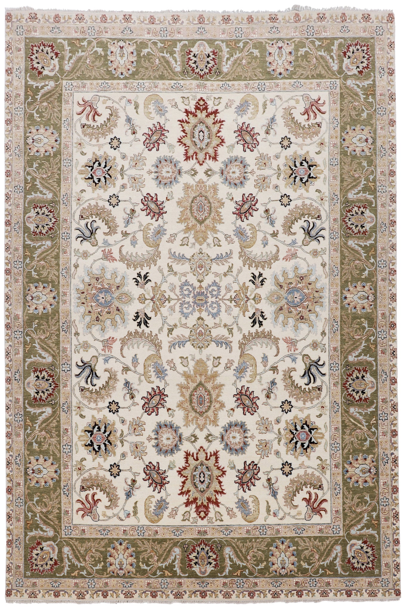 Kaoud Rugs 8.11X12.4 Rectangle Ivory MAHAL Area Rug