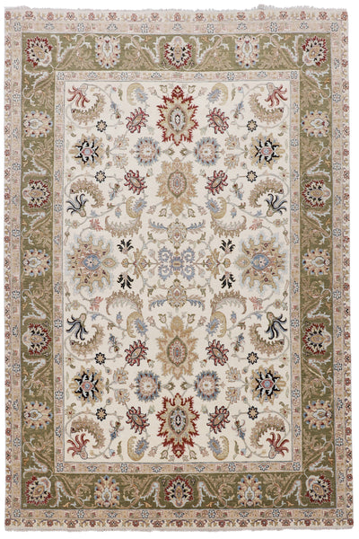 Kaoud Rugs 8.11X12.4 Rectangle Ivory MAHAL Area Rug