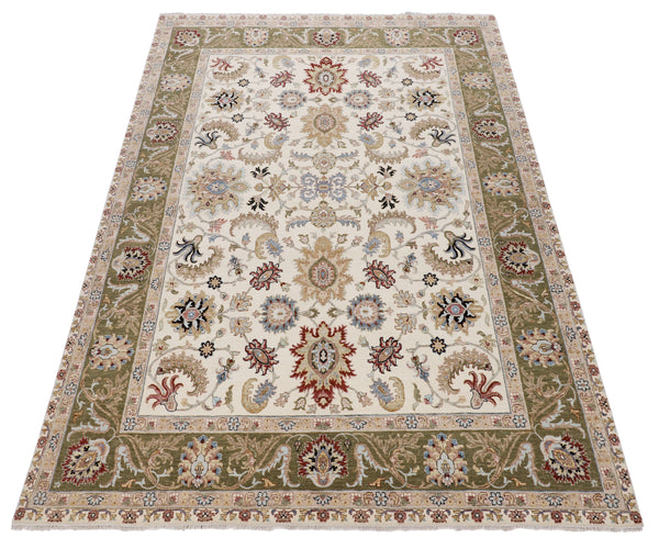 Kaoud Rugs 8.11X12.4 Rectangle Ivory MAHAL Area Rug