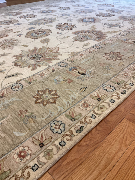 Kaoud Rugs 10X13.11 Rectangle Ivory ANT MAHAL Area Rug