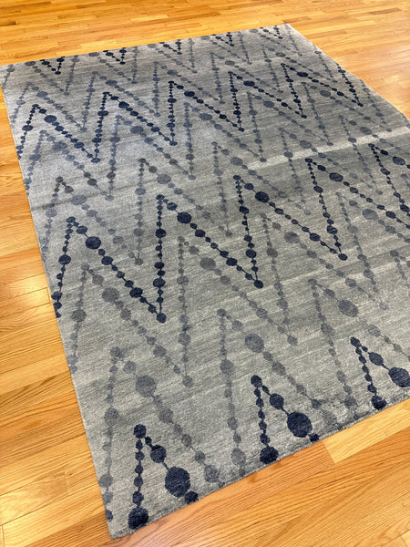 Kaoud Rugs 7.11X10 Rectangle LIGHT BLUE CONTEMP Area Rug