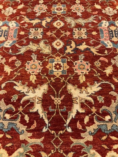 Kaoud Rugs 9X11.8 Rectangle RUST ANT. VERAMINE Area Rug