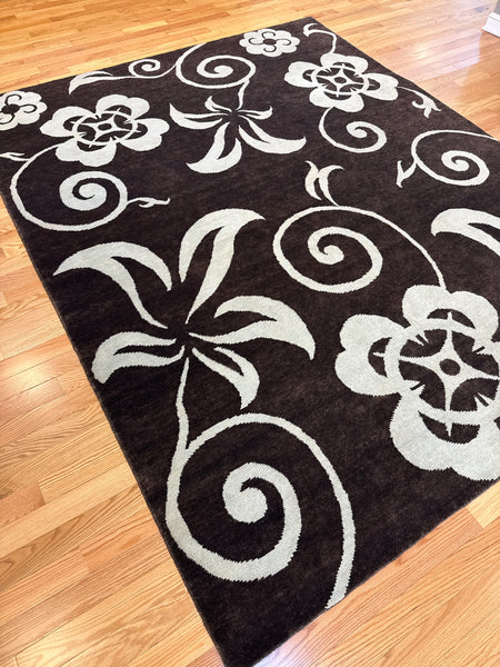 Kaoud Rugs 8.2X10.2 Rectangle BROWN CONTEMP-S Area Rug