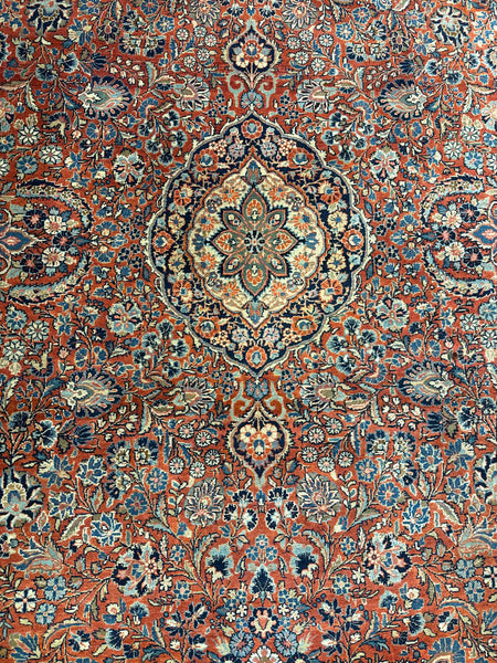 Kaoud Rugs 9.1X12.7 Rectangle RUST KAZVIN Area Rug