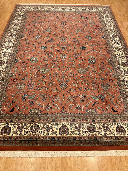 Kaoud Rugs 9.10X14.1 Rectangle LIGHT ROSE GHOUM Area Rug