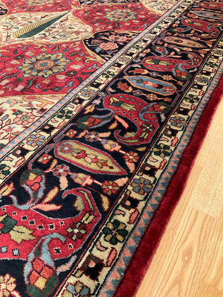 Kaoud Rugs 10.1X14.1 Rectangle RUST BAKTIARI Area Rug