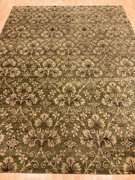 Kaoud Rugs 10.2X13.10 Rectangle OLIVE GREEN CONTEMP Area Rug