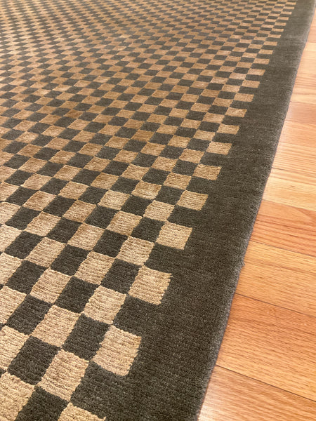 Kaoud Rugs 9.1X11.10 Rectangle OLIVE GREEN CONTEMPTIB Area Rug