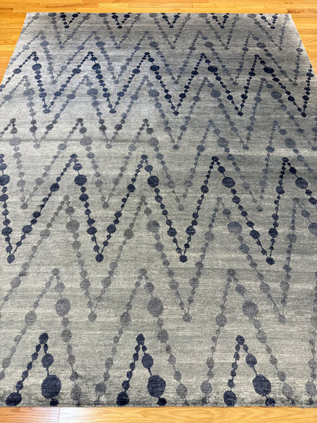 Kaoud Rugs 7.11X10 Rectangle LIGHT BLUE CONTEMP Area Rug