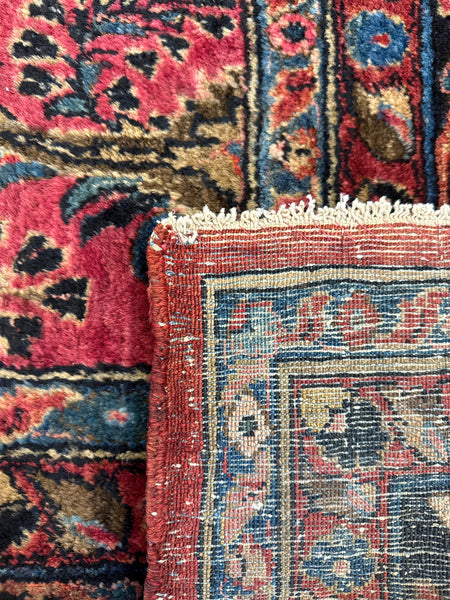 Kaoud Rugs 9.1X12 Rectangle RED SAROUK Area Rug