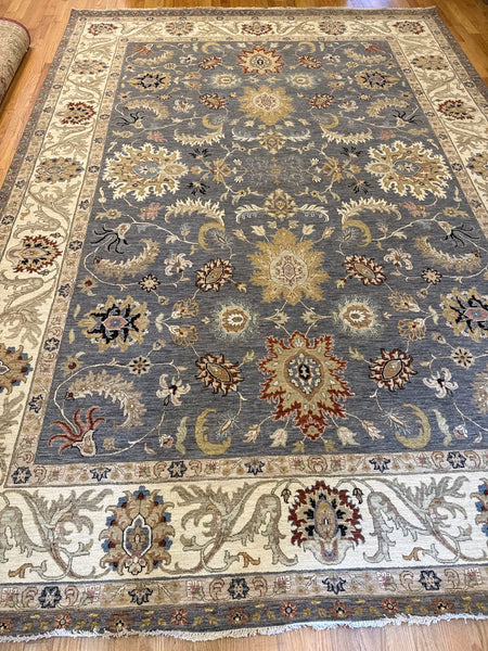 Kaoud Rugs 10.1X14.4 Rectangle Dark Grey ANT MAHAL Area Rug