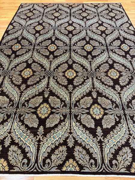Kaoud Rugs 8.11X12.7 Rectangle DARK BROWN ANT. VERAMINE-S Area Rug