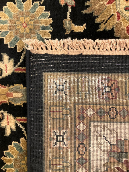 Kaoud Rugs 9.10X13.10 Rectangle BLACK ANT. MAHAL Area Rug