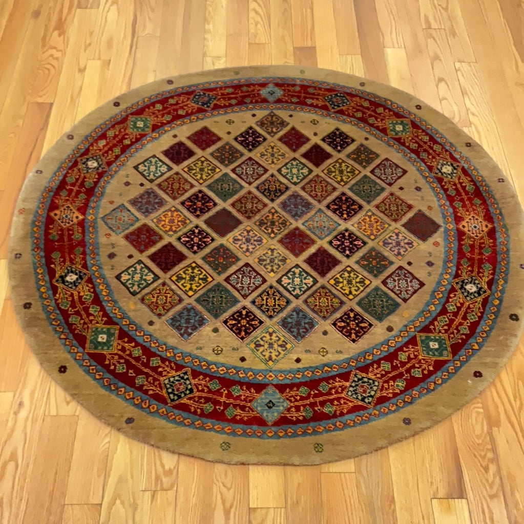 Ant Rug Kaoud Rugs Hand Knotted BEIGE WOOL ANT. TABRIZ
